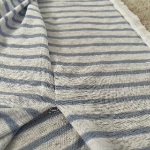 J. Jill Linen Striped Pullover Poncho Sweater Knit Top M/L - Picture 8 of 12